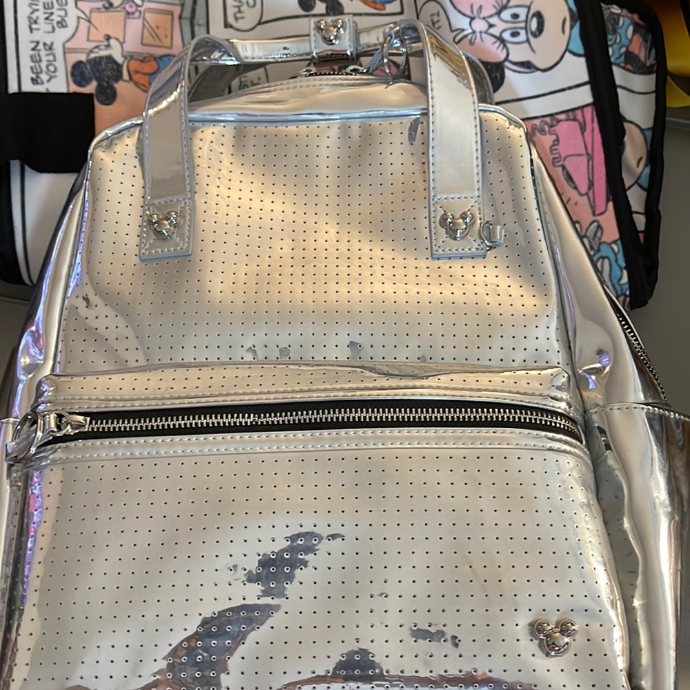 Silver Mickey Mouse Backpack - image 1
